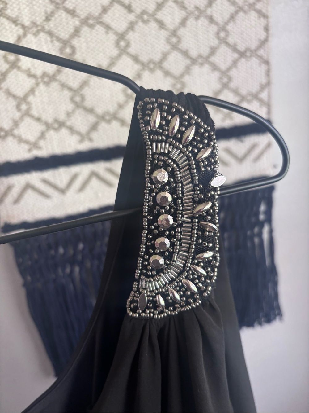 City Triangles Beaded One-Shoulder Ruffle Dress - Picture 6 of 7